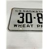 Image 2 : 1959 Saskatchewan license plate