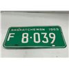 Image 1 : 1969 Saskatchewan license plate