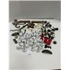 Image 1 : Lot of Vintage Hardware, over 40 white porcelain knobs, etc.