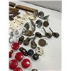 Image 3 : Lot of Vintage Hardware, over 40 white porcelain knobs, etc.