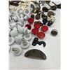 Image 4 : Lot of Vintage Hardware, over 40 white porcelain knobs, etc.