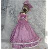 Image 2 : Vintage 1970's Doll Approx 22 inches in Lilac Lace Gown