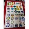 Image 1 : Showcase of Prince Albert winter festival buttons - 47 buttons total