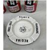 Image 2 : Tobacco lot - 4 Copenhagen tins, Tire ashtray (has chip), and enamel ashtray - McClary 1953 Regina