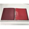 Image 2 : Deluxe maroon presentation binder, with plastic pages for bank notes