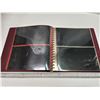 Image 3 : Deluxe maroon presentation binder, with plastic pages for bank notes