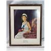 Image 1 : "Queen Elizabeth" silver jubilee framed portrait - 19"x24"H