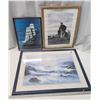 Image 1 : 3 Ocean themed framed pictures - (30"x24", 17"x21.5" & 13"x17")