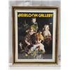 Image 1 : "Heirloom Gallery" framed picture - 27.5"H x 22" - heavy