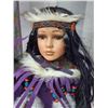 Image 3 : "Cathay Collection" Native American, porcelain collector's doll - in box