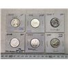 Image 1 : 6 Canadian 25 cent coins