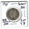 Image 1 : SCARCE, 1935, BAR DIE CRACK, 25 CENT PIECE