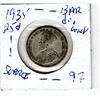 Image 2 : SCARCE, 1935, BAR DIE CRACK, 25 CENT PIECE