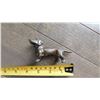 Image 2 : COPPER/BRASS DACHSHUND DOG, MARKED FOREIGN ON BOTTOM