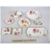 Image 1 : 11 Pieces Royal Albert American Beauty Vegetable Bowl , Cream, Sugar Tray ect.