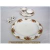 Image 1 : Royal Albert Old Country Roses Platter , Crem and Sugar Tray ect.
