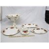 Image 2 : Lot of Royal Albert Old Country Roses Tray, Compote ect.