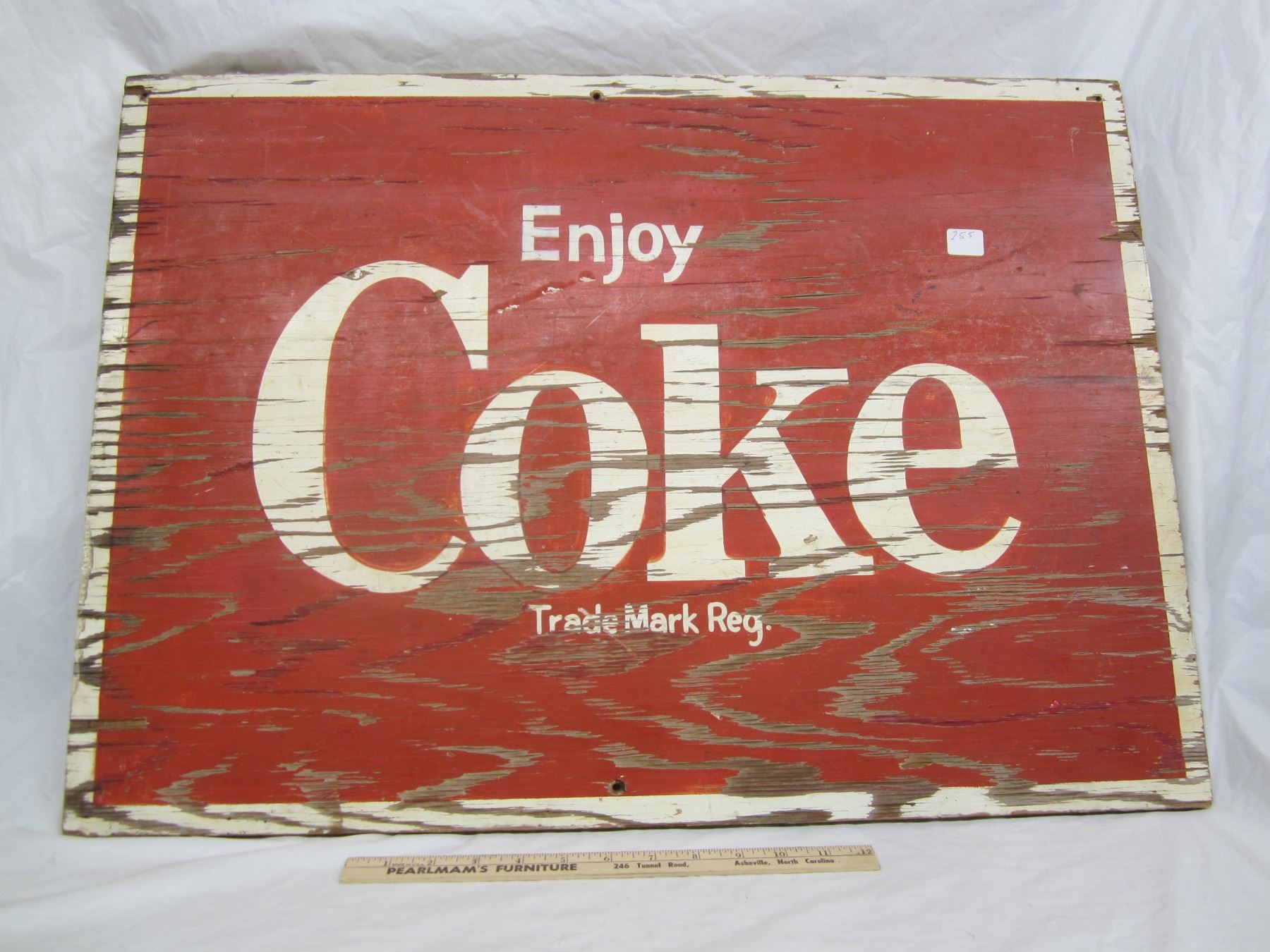 Wooden Coca-Cola 32 inch Sign - Schmalz Auctions