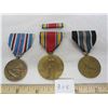 Image 1 : 3 American World War 2 Medals For Humane Action Berlin, Campaign, Freedom