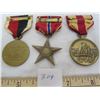 Image 2 : 3 American World War 2 Medals Bronze Star ,Marine ,Occupation
