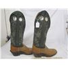 Image 1 : Ostrich Skin Cowboy Boots