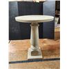 Image 4 : Beige pedestal table - 24"H x 17"W
