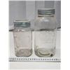 Image 1 : 2 glass Crown mason jars