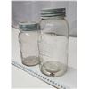 Image 2 : 2 glass Crown mason jars