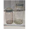 Image 4 : 2 glass Crown mason jars