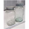 Image 2 : 2 Vintage jars - Green Imperial & clear "Ball" jar