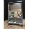 Image 1 : unique 13x20" mirror on steel stand