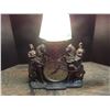 Image 1 : vintage romance lamp with horses and riders lamp clock