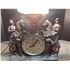 Image 2 : vintage romance lamp with horses and riders lamp clock