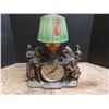 Image 4 : vintage romance lamp with horses and riders lamp clock