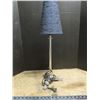 Image 1 : 25" tall lamp with hand beaded shade