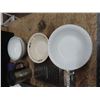 Image 3 : lot of dishes , utensils , cookie tray , ceramic goose thermometers