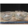 Image 1 : two large glass fruit table bowls