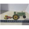 Image 1 : vintage cast tractor toys - small one is Dinky Toys