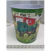 Image 1 : john Deere tin waste bin