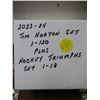 Image 1 : 2023-24 Tim Hortons set 1-120 plus 1-18 hockey triumphs