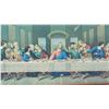 Image 3 : Antique "The Last Supper" framed picture, glass trim - 32.5"W x 18.5"H