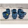 Image 1 : 6 Vintage Japan, blue mood indigo pottery coffee cups
