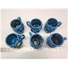Image 2 : 6 Vintage Japan, blue mood indigo pottery coffee cups