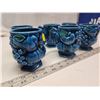 Image 3 : 6 Vintage Japan, blue mood indigo pottery coffee cups
