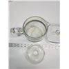 Image 3 : Pyrex glass coffee pot & 2 glass lids