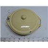 Image 2 : one yellow enamel ware soup bowl with lid