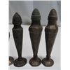 Image 3 : 5 pewter salt and pepper shakers