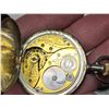 Image 10 : 4 Small pocket watches - For parts/repair - 3 silver cases, 1 gold tone