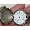 Image 12 : 4 Small pocket watches - For parts/repair - 3 silver cases, 1 gold tone