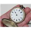 Image 5 : 4 Small pocket watches - For parts/repair - 3 silver cases, 1 gold tone